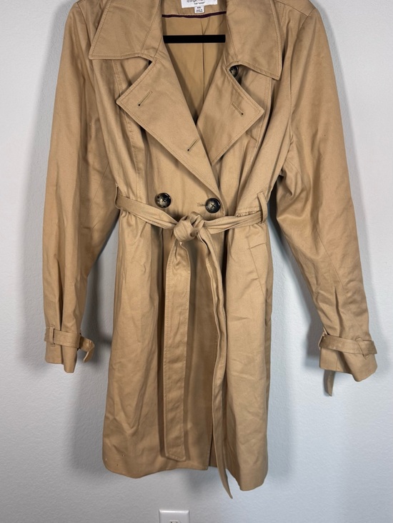 Liz Lange Jackets & Blazers - Liz Lange Maternity Trench Coat XXL Tan  Cotton Belted Classic Jacket Pregnancy